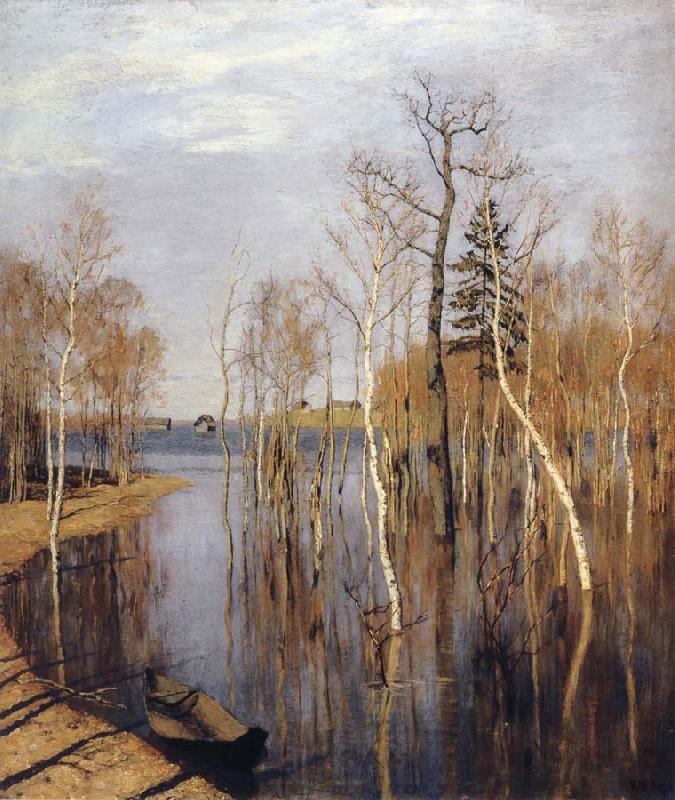 Levitan, Isaak Spring-inundation Sweden oil painting art